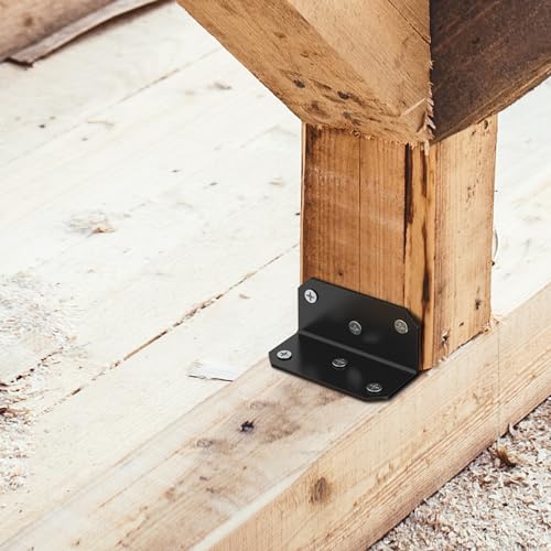 2x4 Galvanized Corner Brace – Heavy Duty L Bracket (4-Pack) - size: 2x4 inch ( 4 Pack )