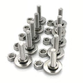 Fullerkreg 5/16-18x1-1/2 Stainless Steel Hex Head Screws Bolts Kit - size: (10 Sets) 5/16x1-1/2"