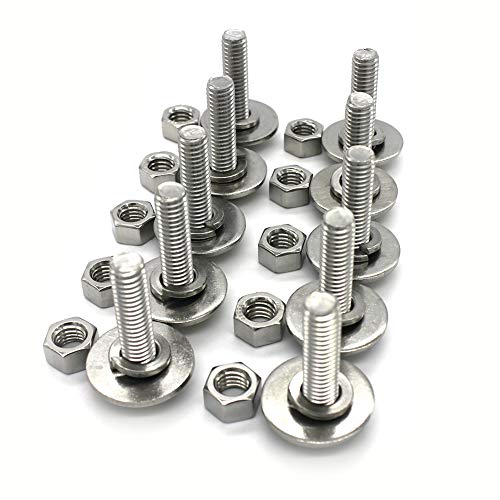 Fullerkreg 5/16-18x1-1/2 Stainless Steel Hex Head Screws Bolts Kit - size: (10 Sets) 5/16x1-1/2"