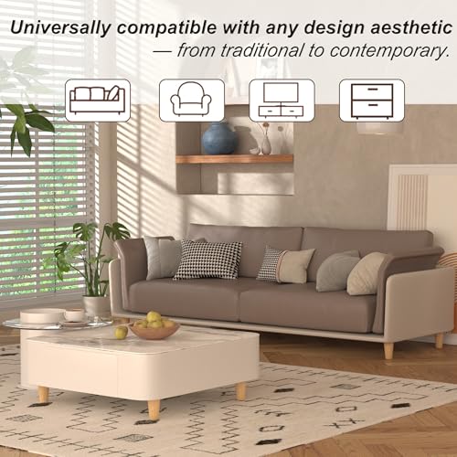 4 Inches Solid Wood Furniture Legs Set of 4, Round Replacement Wooden Feet for Sofa, Couch, Cabinet,Table, Ottoman, Dresser - Varnished Finish - size: 4inch