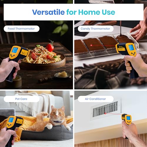 Etekcity Infrared Thermometer Laser Temperature Gun 774 - color: Light Yellow, style: Classic