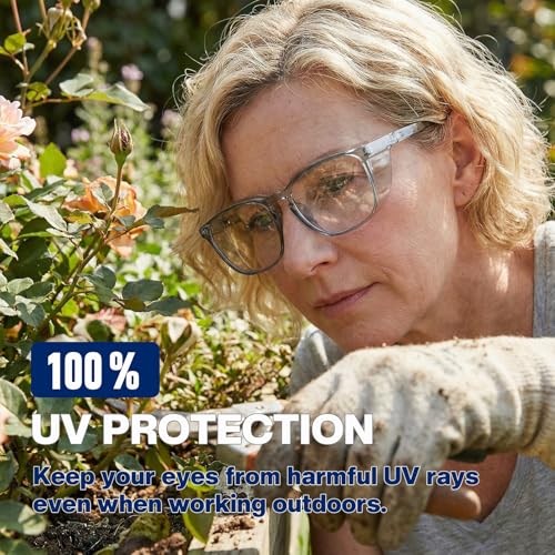 MORK&SUKY Safety Glasses, Stylish Goggles With No Fog Lense, Alternatives To Regular Protective Eyewear For Lab and Nursing. - color: Gray