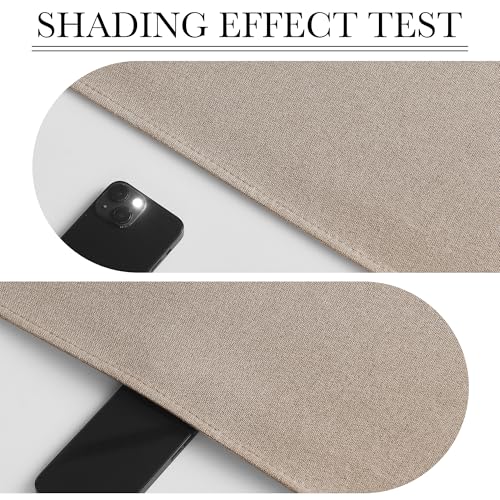 RYB HOME 100% Blackout Classroom Door Window Cover, Sidelight Curtains - color: Mocha, size: 12"W x 40"L (Pack of 1)