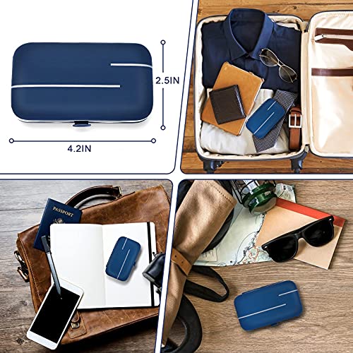 Aceoce Travel Manicure Set Pedicure Kit Nail Clippers Set Grooming Kit - color: Blue