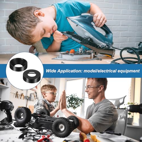 M METERXITY 10-Pack M8 Countersunk Finish Washers, Hole Dia 0.31"/8mm Alloy Aluminum Finish Cup Washer Screw Head Gasket for Industrial/Screw RC/Car/Motorcycle/Mechanical Parts [Black] - color: Black