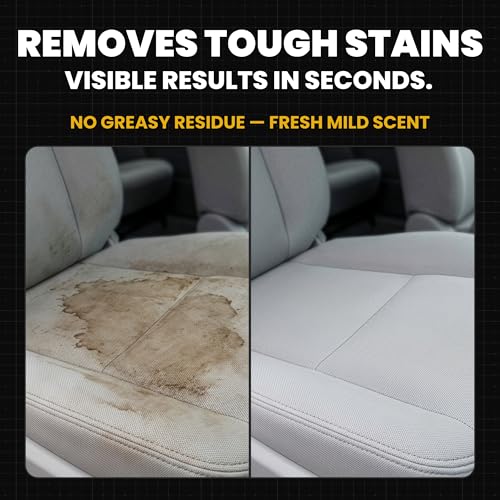 CAR GUYS Interior Car Cleaner for Tough Stains | Stain Remover for Car Seats, Carpet, Upholstery, & Leather | 18 Oz Kit with Microfiber Towel - size: 18 Oz Kit (w/ Towel)