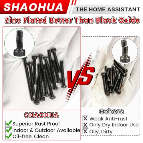 2002Pcs M4 Hex Socket & Button Head Bolts and Nuts with Nylon Nuts - size: K. M4