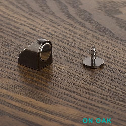 Keenkee 4 Set Magnetic Door Catch and Latch, Black Tone Gun Metal Color - color: Gun Metal
