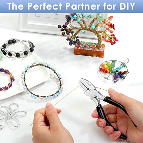 Billbotk Nylon Jaw Pliers for Jewelry Making - Flat Nose, Soft Jaw Pliers for Chain Making - style: Nylon Jaw Pliers