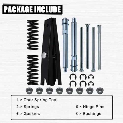 RULLINE Door Hinge Pin & Bushing Repair Kit Compatible with Chevy GMC - size: For Suburban Tahoe 23pcs