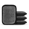 MEKER Grill Brush Bristle Replacement Pad, Ultra Safe Cleaning, Grill Cleaner Pad, Grill Brush Replacement Pad, 4 PCS - color: Black-4 Pads