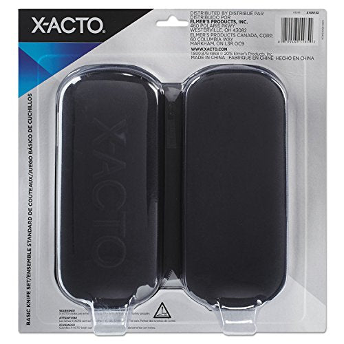 X-ACTO Compression Basic Knife Set, Includes 3 Knives, 13 Blades, Soft Carry Case, 17 Count - Crafting, Art Projects, Cutting Tools