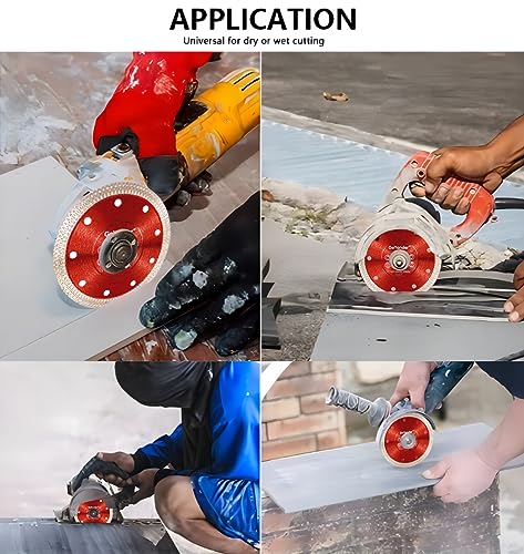 GoYonder 4.5 Inch Super Thin Diamond Saw Blade for Cutting Porcelain Tiles,Granite Marble Ceramics - size: 4.5"
