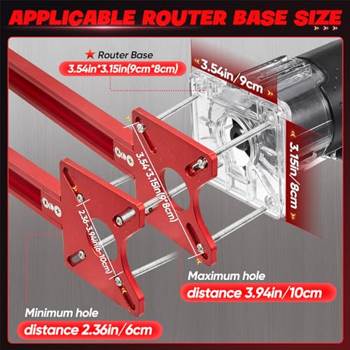 Saker 4-in-1 Router Milling Jig with Auto Center Punch Guide