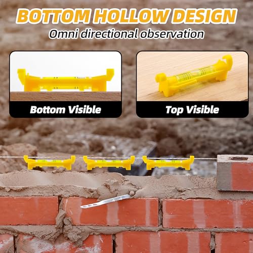 16 Pcs Hanging Bubble Line String Level Tools, Mini Spirit Level for Building Trades, Bricklaying, Tiling, Engineering, Surveying, Metalworking and Measuring - size: 16 PCS