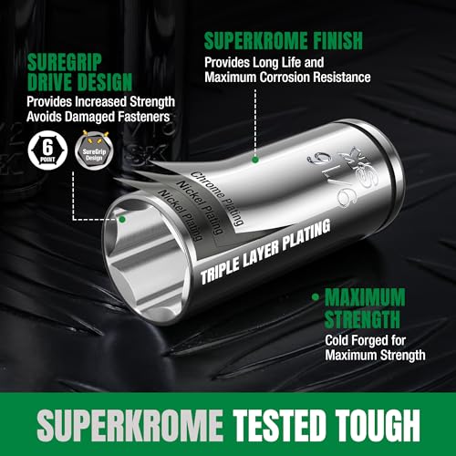 SK 1/4" Drive Socket Set with 160-P Ratchet, SAE, CR-V Steel