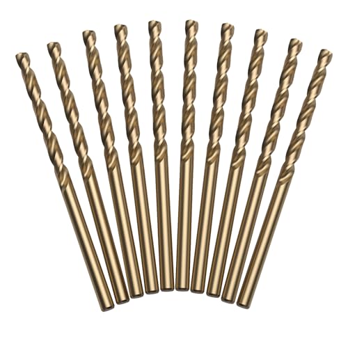 LU&MN M35 Jobber Drill Bits, 1/8", 10 Pcs - size: 1/8 in