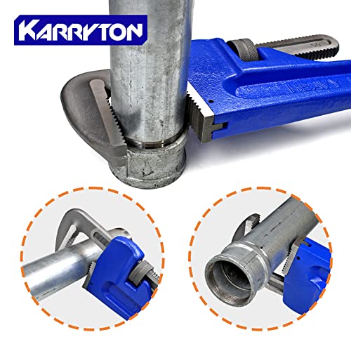 60 Inch Pipe Wrench, Cr-Mo Jaw Opening 9"/228mm Adjustable Heavy Duty Cast Iron Straight Handle Plumbing Wrench, Perfect Plumbers Tool for Oil Field, Plumbing, Construction and Mechanics - size: 60-IN, style: Straight
