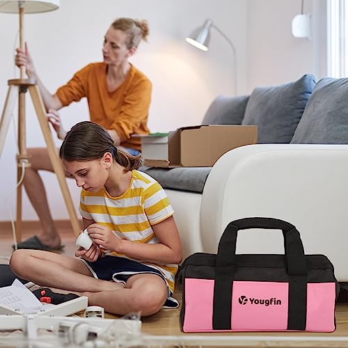 215-Piece Pink Home Tool Kit with Storage Bag for DIY