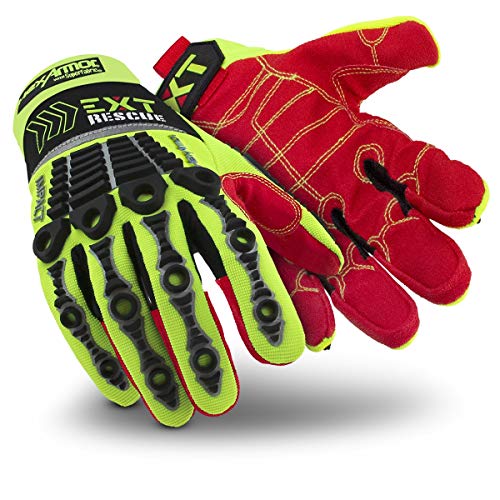 HexArmor | FireFighter Extrication-Rescue Impact Safety Gloves | EXT Rescue Series - color: 4012 | Cut Protection W/ Velcro Cuff, size: X-Small (Pack of 1)