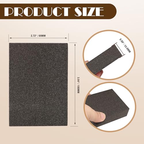 16pcs Sanding Blocks Assortment Kit, Sponge Sand Block Washable and Reusable, Wet & Dry Sandpaper Block for Wood Metal Drywall and Furniture Paint - 150 Grit - size: 150 Grits