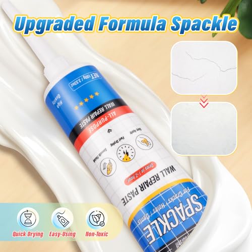 DIYSELF 9-Piece Spackle Wall Repair Kit, Fast-Drying Concrete Crack Filler - size: 9 Pack