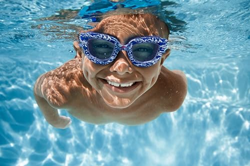 Speedo Kids' Swim Goggles Sunny G Ages 3-8 - color: Bluey Shark Chalk/Celeste