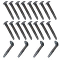 20 Pack Black Railroad Spikes - 4.7 Inch Heavy Duty Rustic Utility Hooks with Rust, Copper Green for Railroad Ties, Industrial Decor, DIY Projects and Home Storage