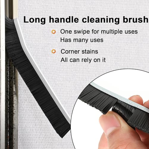 2pcs Hard Bristle Crevice Brush, Gap & Grout Cleaner