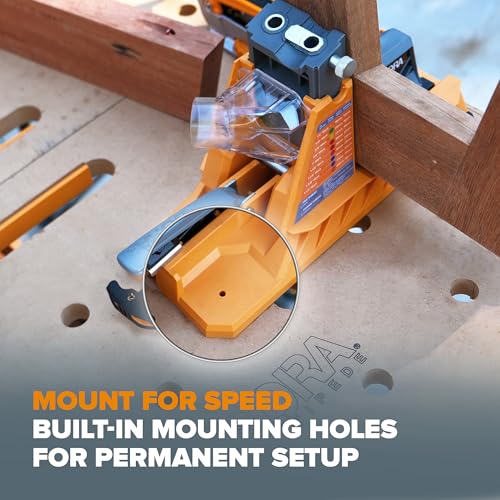 BORA Automatic Pocket Hole Jig Kit with 800 pc Coarse Screws - size: Auto Jig w/ 800pc Coarse Screws