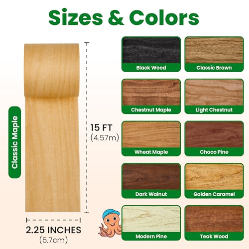 ECOHomes Wood Grain Repair Tape (Classic Maple, 2.25 Inch x 15 Feet) - color: Classic Maple, size: 2.25 Inch By 15 Ft