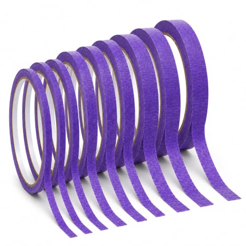 3 Rolls Purple Masking Tape, General Painter Tape Art Craft Tapes