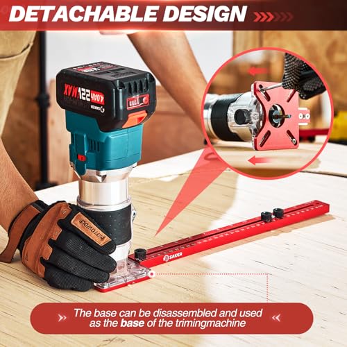 Saker 4-in-1 Router Milling Jig with Auto Center Punch Guide