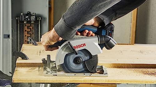 BOSCH GKS18V-22LB25 18V Brushless Blade-Left 6-1/2 In. Circular Saw Kit with (2) CORE18V 4 Ah Advanced Power Batteries - style: Blade-Left w/ Battery Kit