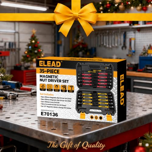 Magnetic Nut Driver Bit Set, 35-Piece Extra Long Nut Driver Set for Impact Drill, Metric & SAE, PH1 & PH2 Screwdriver Bits 1/4 Drive Shank Adapter Extension, Durable for Professional Projects - style: 35-Piece Nut Driver Set