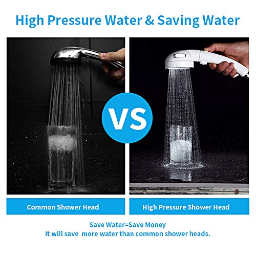 KAIYING RV & Camper High Pressure Handheld Shower Head with Pause Button - color: White