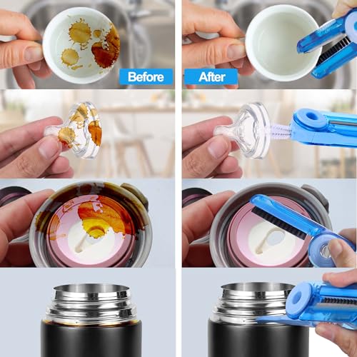XANGNIER 4 in 1 Multifunctional Cleaning Brush,Water Bottle Cleaner Brush - color: 4 in 1 Multifunctional Cleaning Brush-3 Pack