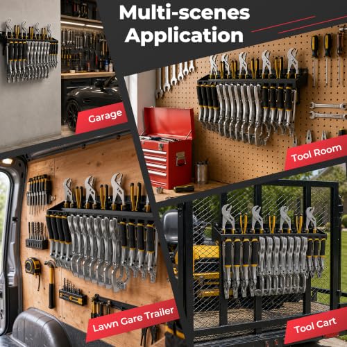 Vice Grips Pliers Holder,Wall Mount Vise Grip Organizer with 15 Slots - style: Vise Grip Holder