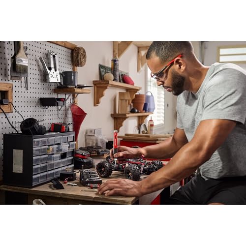 CRAFTSMAN Electric Screwdriver Cordless 25 Piece Kit, 4V Precision Screwdriver Set Rechargeable Power, USB Compatible, Includes Bit Set Storage, Charging Base, LED Light (CMHT66720)