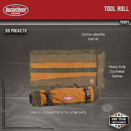 Bucket Boss - Tool Roll, Tool Bags - Original Series (70004), Brown