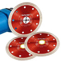 GoYonder 4.5 Inch Super Thin Diamond Saw Blade for Cutting Porcelain Tiles,Granite Marble Ceramics - size: 4.5"-Red-3 PCS