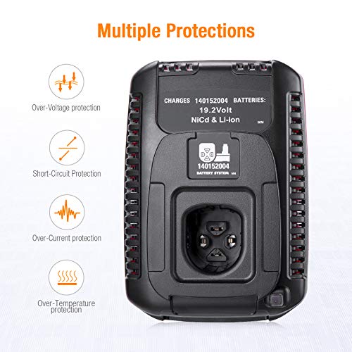 19.2V C3 Battery Charger Replacement for Craftsman 140152004 | for Craftsman DieHard XCP Li-ion Ni-CD Battery 1425301 1323903 130279005 11375 11376,for Craftsman Battery Charger