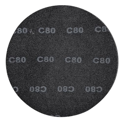 17” Sanding Screen Discs, Black Silicon Carbide Mesh Floor Sanding Screen for Wood Floors, Epoxy Maintenance, 80 Grit, 10-Pack - size: 80#
