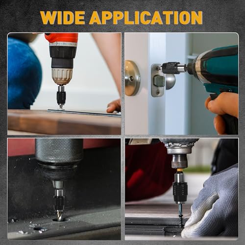 ELEAD 3-Piece Quick Change Bit Holder, 1/4" Magnetic Hex Shank Drill Bit Adapter for Screws, Nuts, Drill, bit set and Handheld Driver - style: 2.5" Standard Version