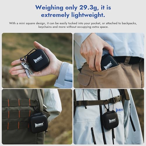 WUBEN G5 Flashlight Holster, EDC Portable Mini Flashlight Pouch, 75*75*30mm - color: Black(G5 Box)