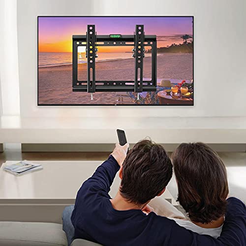 Suptek Tilt TV Wall Mount Bracket for Most 14-42 inch LED, LCD and Plasma TV Mount with Max 200x200mm VESA and 55lbs Loading Capacity, Fits Studs 8" Apart, Low Profile with Bubble Level (MT3202) - size: 14''-42" TV - for wood studs up to 8"