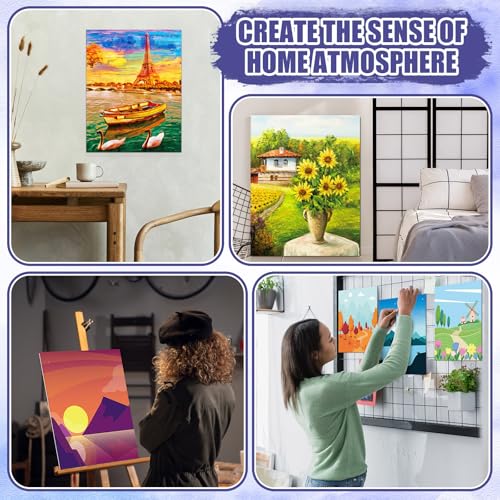 Sherr 140 Pcs 20 Set Pre Drawn Canvas Painting Kit, Sceneries - style: Sceneries