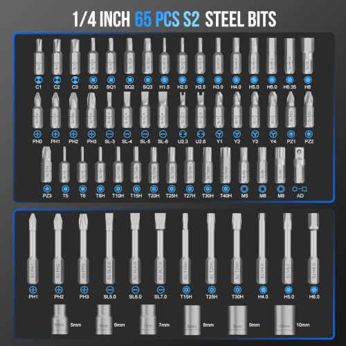 STREBITO 71 in 1 T-Handle Ratchet Screwdriver Set, Magnetic Screwdriver Set