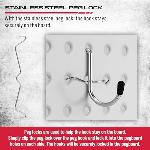 Ultimate 121-Piece Pegboard Hooks Set, Pegboard Accessories with Metal Hooks, Durable Peg Board Organizer Accessories, Pegboard Bins, Peg Board Tool Utility Hooks - color: 121 pcs -Black