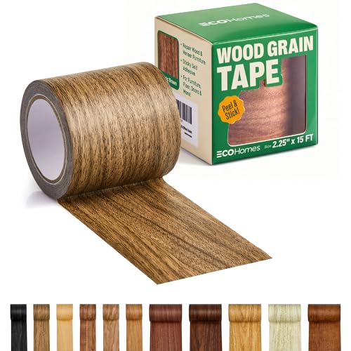 ECOHomes Wood Grain Repair Tape (Classic Brown, 2.25 Inch x 15 Feet) - color: Classic Brown, size: 2.25 Inch By 15 Ft